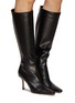 Figure View - Click To Enlarge - JIMMY CHOO - Agathe 85 Leather Boots