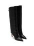 Detail View - Click To Enlarge - JIMMY CHOO - Alizze 85 Croc-Embossed Leather Boots