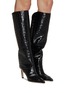 JIMMY CHOO - Alizze 85 Croc-Embossed Leather Boots