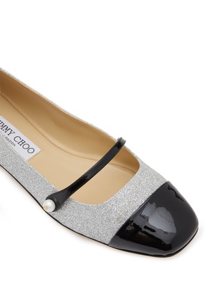 Detail View - Click To Enlarge - JIMMY CHOO - Elisa Leather Mary Jane Flats