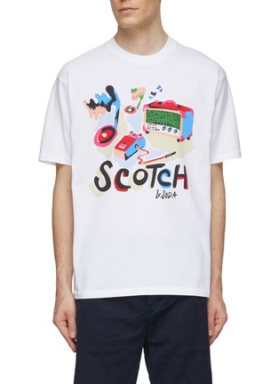 Main View - Click To Enlarge - SCOTCH & SODA - Day To Night Graphic T-Shirt