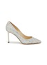 Main View - Click To Enlarge - JIMMY CHOO - Romy 85 Glitter Pumps