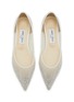 Detail View - Click To Enlarge - JIMMY CHOO - Romy Crystal Mesh Flats