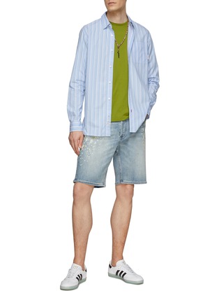 Figure View - Click To Enlarge - SCOTCH & SODA - Back Artwork Stripe Shirt