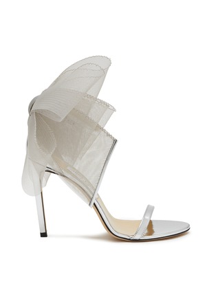 Main View - Click To Enlarge - JIMMY CHOO - Aveline 100 Bow Leather Heeled Sandals