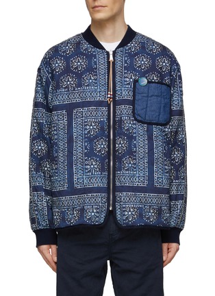 Main View - Click To Enlarge - SCOTCH & SODA - Reversible Bandana Bomber Jacket