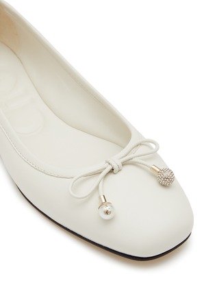 Detail View - Click To Enlarge - JIMMY CHOO - Elme Ballerina Leather Flats