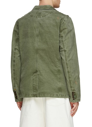 Back View - Click To Enlarge - SCOTCH & SODA - Single Breasted Notch Lapel Workwear Blazer