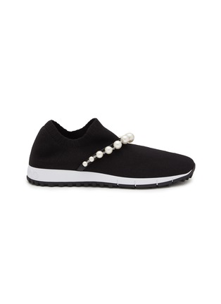 Main View - Click To Enlarge - JIMMY CHOO - Venice Faux Pearl Bracelet Sneakers