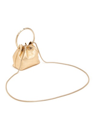 Detail View - Click To Enlarge - JIMMY CHOO - Micro Bon Bon Leather Bucket Bag