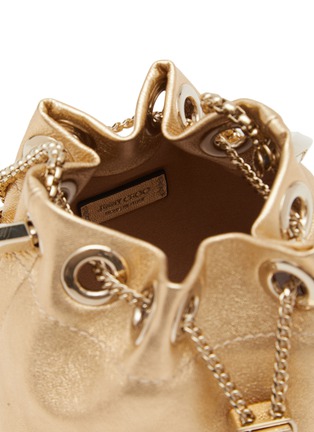 Detail View - Click To Enlarge - JIMMY CHOO - Micro Bon Bon Leather Bucket Bag
