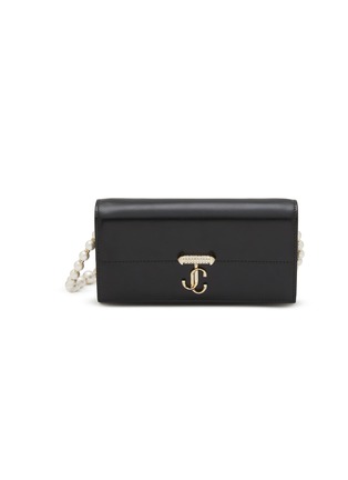 Main View - Click To Enlarge - JIMMY CHOO - Avenue Leather Wallet On Chain