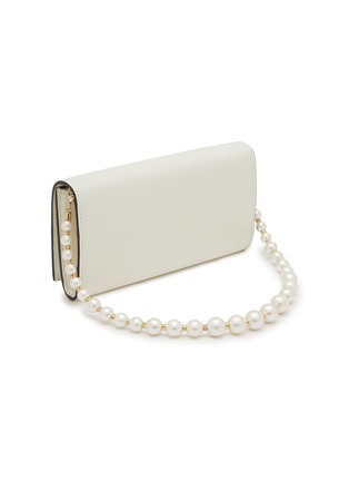 Detail View - Click To Enlarge - JIMMY CHOO - Avenue Leather Wallet On Chain