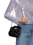 Figure View - Click To Enlarge - JIMMY CHOO - Bonny Chain Strap Satin Clutch
