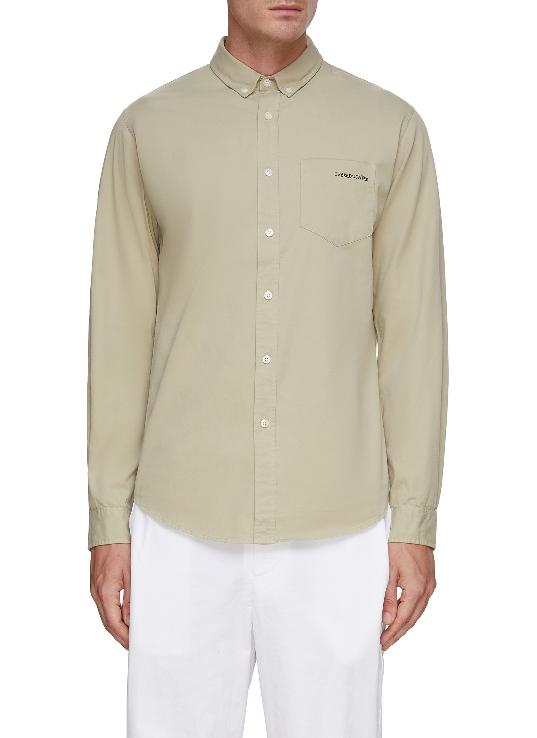 Le Bonne Graine Overeducated Embroidery Shirt