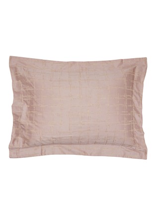 Main View - Click To Enlarge - FRETTE - Odyssey Pillow Case — Dusty Mauve/Savage Beige