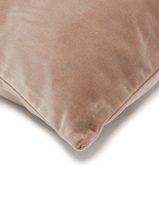 Detail View - Click To Enlarge - FRETTE - Luxury Velvet Cushion Cover — Dusty Mauve
