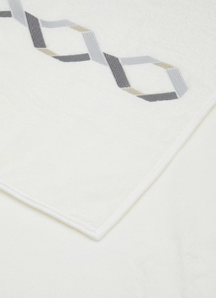 Detail View - Click To Enlarge - FRETTE - Continuity Embroidered Bath Sheet — Grigio/Beige