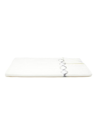 Main View - Click To Enlarge - FRETTE - Continuity Embroidered Bath Sheet — Grigio/Beige