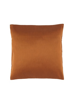 Main View - Click To Enlarge - FRETTE - Luxury Passepartout Cotton Silk Blend Cushion Cover — Rust