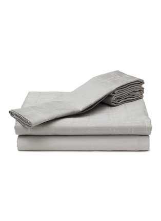 Main View - Click To Enlarge - FRETTE - Odyssey Queen Size Duvet Cover — Scoglio/Savage Beige