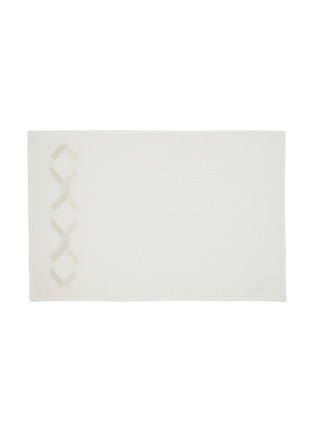 Main View - Click To Enlarge - FRETTE - Continuity Embroidered Guest Towel — Milk/Avorio