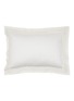 Main View - Click To Enlarge - FRETTE - Affinity Jacquard Boarder Pillow Case — Milk