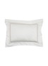 Main View - Click To Enlarge - FRETTE - Affinity Embroidered Pillow Case — Milk/Savage Beige