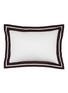 Main View - Click To Enlarge - FRETTE - Shades Pillow Case — Milk/Prugna