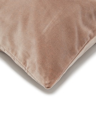 Detail View - Click To Enlarge - FRETTE - Luxury Velvet Cushion Cover — Dusty Mauve