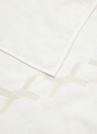 Detail View - Click To Enlarge - FRETTE - Continuity Embroidered Bath Sheet — Milk/Avorio