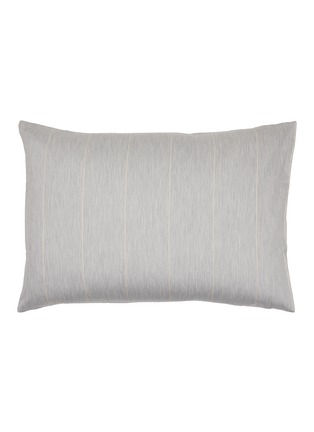 Main View - Click To Enlarge - FRETTE - Lunar Pillow Case — Heather Grey/Savage Beige