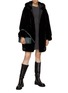 Figure View - Click To Enlarge - MOOSE KNUCKLES - State Bunny Hooded Faux Fur Coat