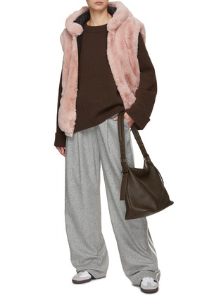 Figure View - Click To Enlarge - MOOSE KNUCKLES - State Bunny Hooded Faux Fur Vest