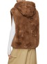 Back View - Click To Enlarge - MOOSE KNUCKLES - State Bunny Hooded Faux Fur Vest
