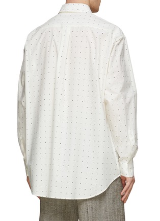 Back View - Click To Enlarge - MM6 MAISON MARGIELA - Printed Cotton Poplin Shirt