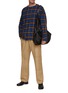 Figure View - Click To Enlarge - MM6 MAISON MARGIELA - Cutout Pocket Cotton Gabardine Pants