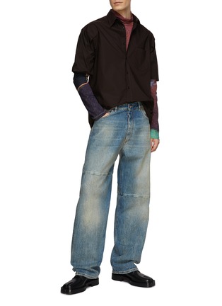 Figure View - Click To Enlarge - MM6 MAISON MARGIELA - Printed Lycra Top