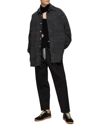 Figure View - Click To Enlarge - MM6 MAISON MARGIELA - Bleached Detail Denim Shirt