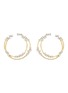 Main View - Click To Enlarge - SARAH ZHUANG - Halo 18k Gold Diamond Earrings