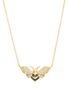Main View - Click To Enlarge - SARAH ZHUANG - ‘Fantasy Garden’ 18K Yellow Gold Yellow Black Diamond Bee Necklace Charm