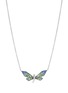 Main View - Click To Enlarge - SARAH ZHUANG - ‘Fantasy Garden’ 18K White Rose Gold Green Garnet Sapphire Dragonfly Necklace