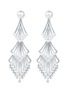 Main View - Click To Enlarge - SARAH ZHUANG - ‘Enchanted Pearl’ 18K White Gold Diamond Pearl Mermaid Earrings