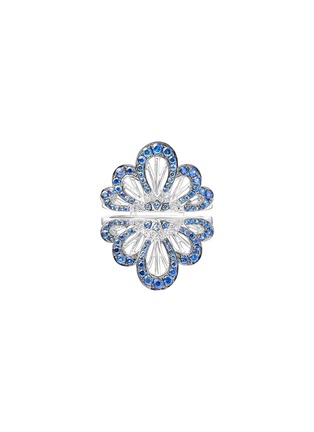 Main View - Click To Enlarge - SARAH ZHUANG - ‘Fantasy Garden’ 18K White Gold Sapphire Diamond Water Ring