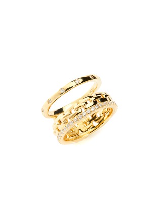 Main View - Click To Enlarge - SARAH ZHUANG - ‘Infinite Link’ 18K Gold Diamond Ring