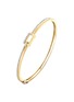 Main View - Click To Enlarge - SARAH ZHUANG - ‘Click & Link’ 18K Gold Diamond Bangle