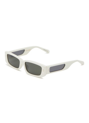 Main View - Click To Enlarge - LINDA FARROW - Talia Acetate Rectangular Sunglasses