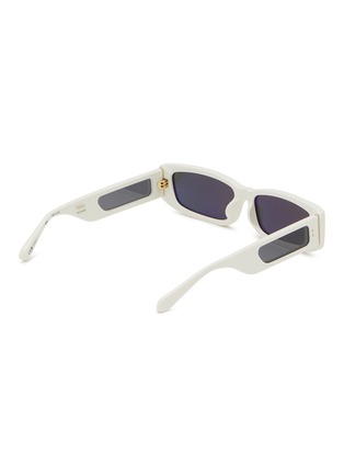 Figure View - Click To Enlarge - LINDA FARROW - Talia Acetate Rectangular Sunglasses