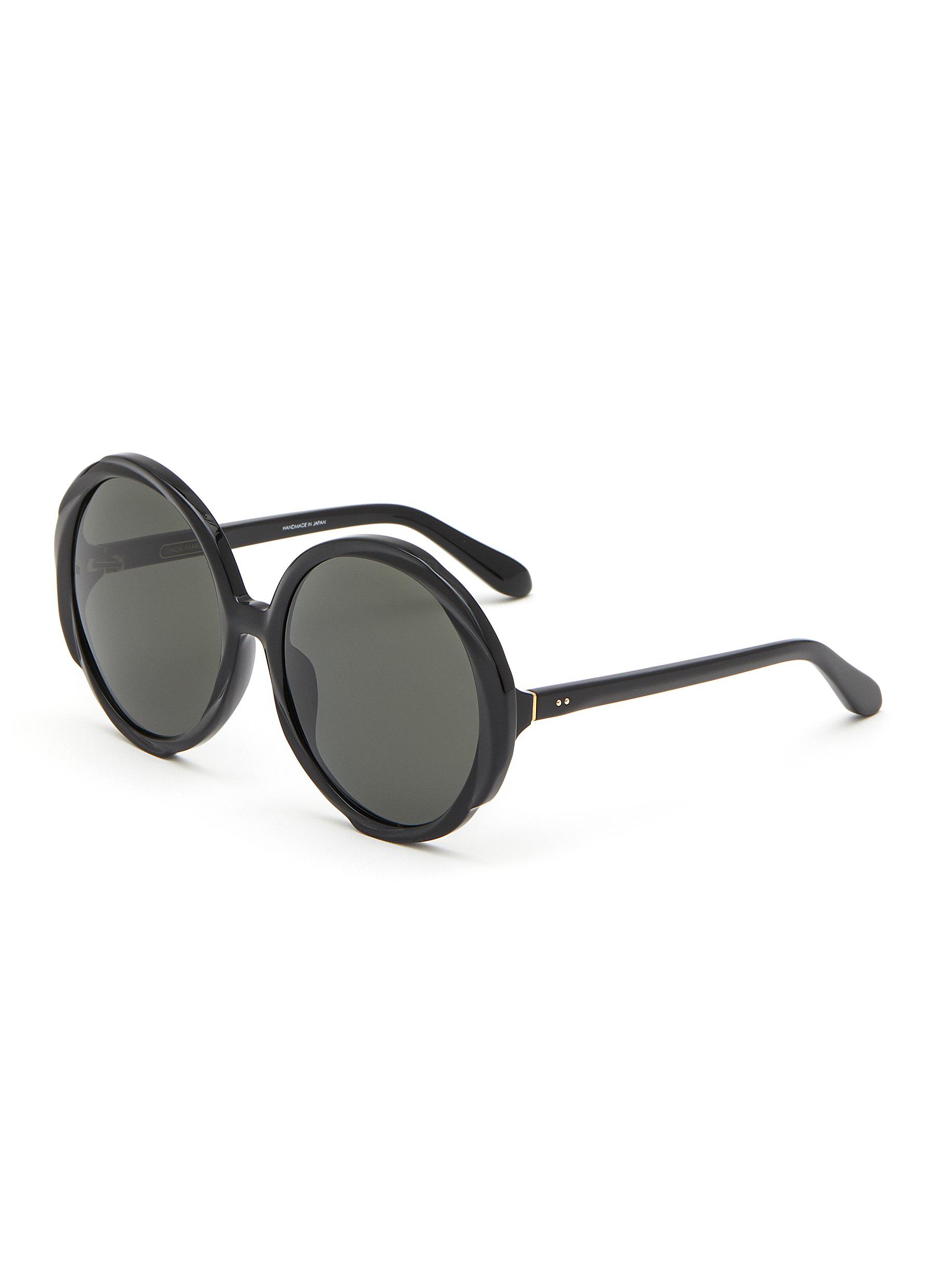 Octavia Acetate Round Sunglasses