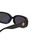 Detail View - Click To Enlarge - LINDA FARROW - Cara Acetate Rectangular Sunglasses